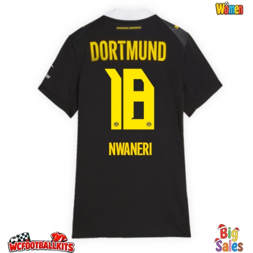 Borussia Dortmund Ethan Nwaneri #18 Replica Away Stadium Shirt for Women 2026-27 Short Sleeve
